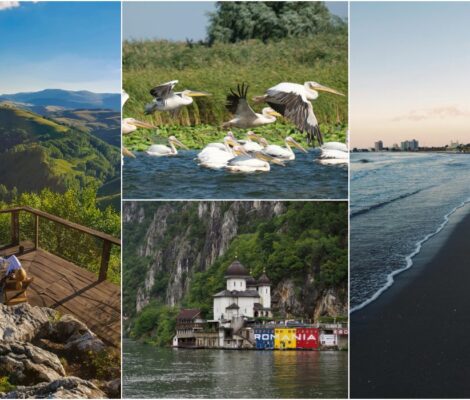 Imagini din stațiunile de la munte și de la mare din România