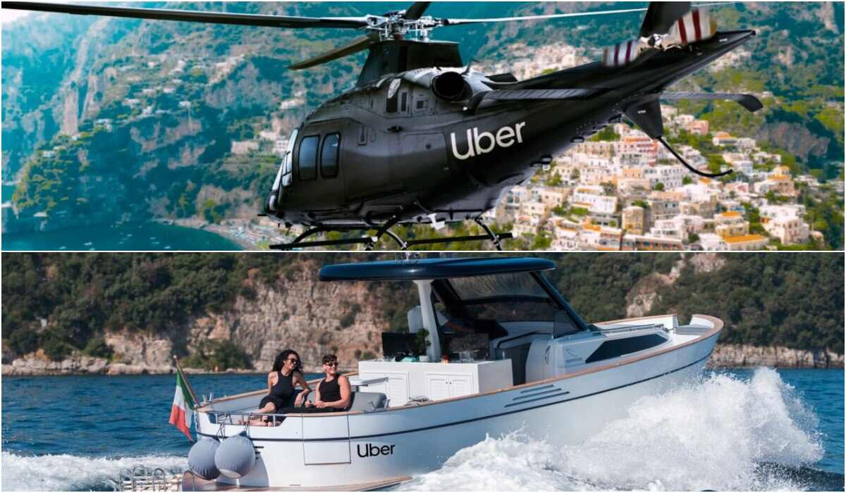 Uber Copter și Uber Boat | Cât costă o călătorie de lux, cu Uber, între Sorrento și Capri. Răsfăț total pentru turiști!