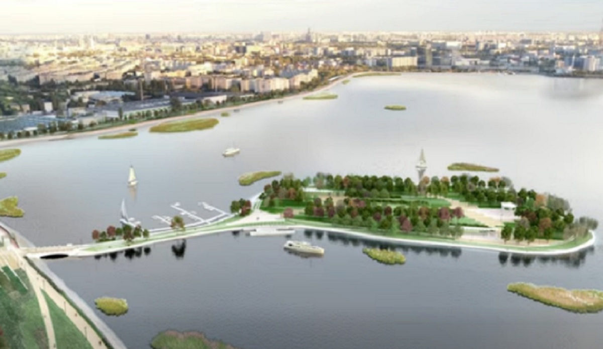 Plaja urbană de pe Insula Lacul Morii din București. Cum va arăta și când se va inaugura noua „Oază de Smarald”
