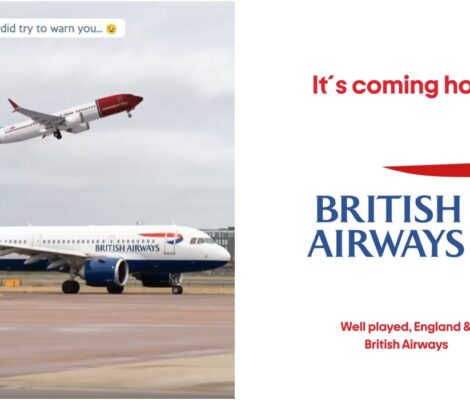 Ce a făcut Norwegian Airlines după meciul Norvegia - Anglia 1-2