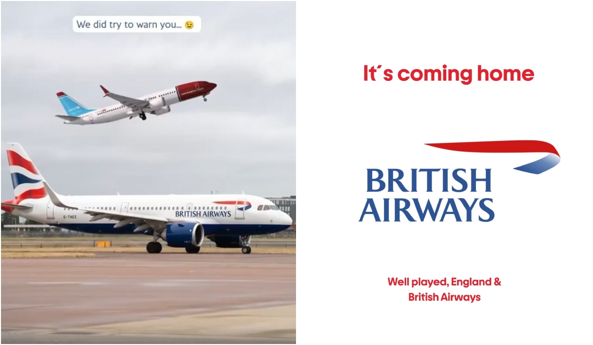 Norwegian a pierdut pariul viral cu British Airways! Ce s-a întâmplat după Norvegia – Anglia 1-2