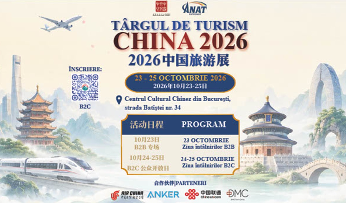 Târgul de Turism China 2026 (23-25 octombrie): circuite turistice, experiențe culturale și intrare gratuită